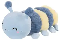 Jucărie de pluș Amek Toys - Omidă, albastru, 10 cm