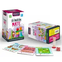 Joc copii 8 ani +, Sa invatam matematica, 56 cartonase interactive