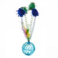 Jucarie Minge cu clopotel pentru pisici, 15 cm