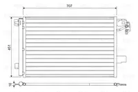 Condensator climatizare (cu uscator) potrivit VW CALIFORNIA T5 CAMPER, MULTIVAN T5, TRANSPORTER T5, TRANSPORTER T6 CARAVELLE T6 2.0 2.0CNG 2.0D 11.03-07.19