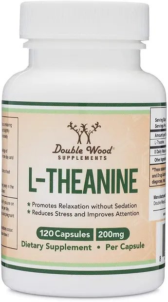L-Theanine, 200 mg, 120 capsule, Double Wood