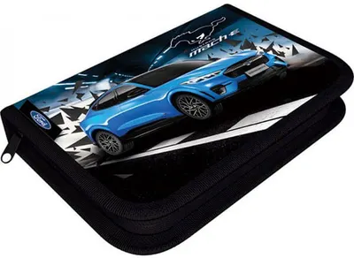 Penar de scoala Lizzy Card Ford Mustang Lightening - cu 1 fermoar