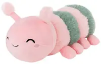 Jucărie de pluș Amek Toys - Omidă, roz, 42 сm
