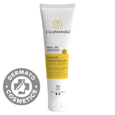 Masca pentru ten stralucitor cu miere de Manuka IAA10+, 100ml, CicaManuka