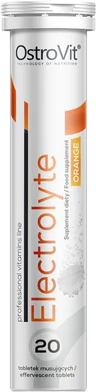 Electrolyte, portocale, 20 comprimate efervescente, OstroVit