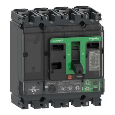 Intreruptor CompPacT NSX100F, 36 kA la 415 VAC, MicroLogic 4.2 Vigi unitate de declansare 40A, 4 poli 4d