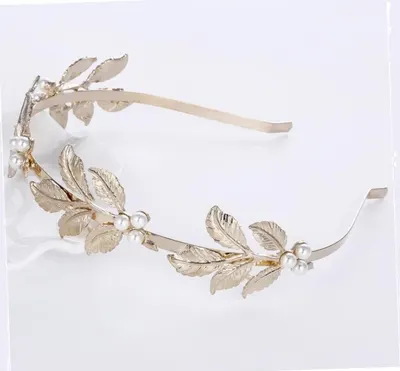 Coronita Aurie Model Frunze si Perle