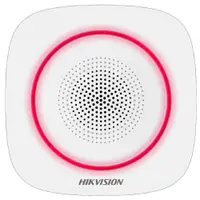 Sirena interior wireless AX PRO Hikvision DS-PS1-I-WE( Red indicator ) supporting 868MHz two-way communication via Cam-X protoco