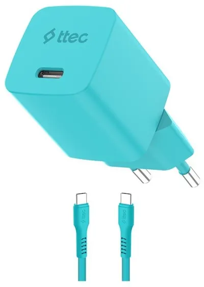 Încărcător ttec - SmartCharger, 45W, USB-C, albastru