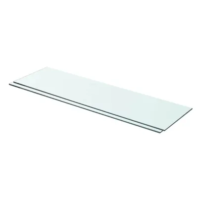 vidaXL Rafturi, 2 buc., 70 x 20 cm, panouri sticlă transparentă
