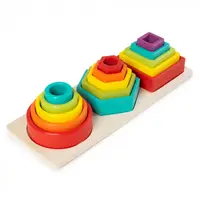 Jucarie din Lemn - Potrivire 3 Forme Geometrice - Nurio