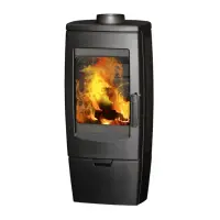 Soba de fonta GAIA Negru, 8-11kW, 82%, A+