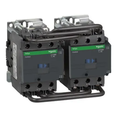 Contactor inversor, TeSys Deca, 3P(3NO), AC-3/AC-3e, <= 440V 80A, bobina 100V AC