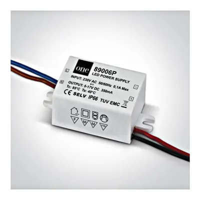 LED driver 350mA 2-6W LED IP66 230V