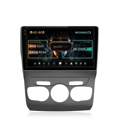 Navigatie 2K Citroen C4L (2011-2016), Android, S-Quadcore 4GB RAM + 64GB ROM, 10.36 Inch - AD-BGS100042K+AD-BGRKIT342