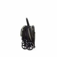 Carucior sport pentru copii Adamex Bello Platinum Gray tip troller, pliere automata, copertina XXL, pana la 22 kg, 6 luni+