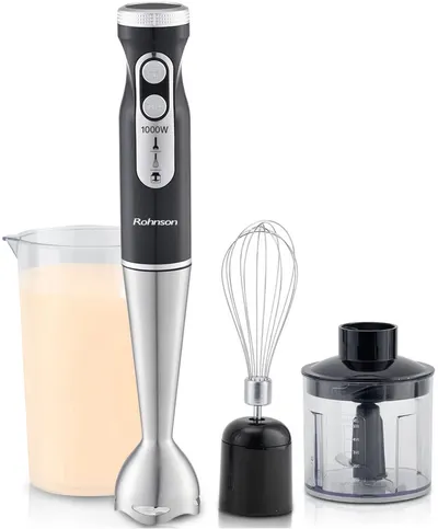 Blender Rohnson - R-5744, 0.7 l, 9 viteze, 1000W, negru/argintiu
