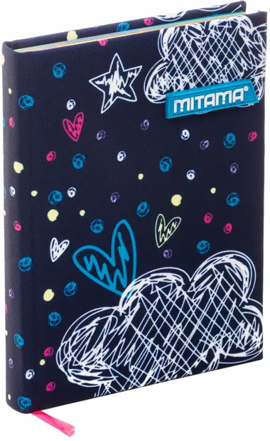 Agenda Mitama A5 - Romantic Blue, cu coperti textile