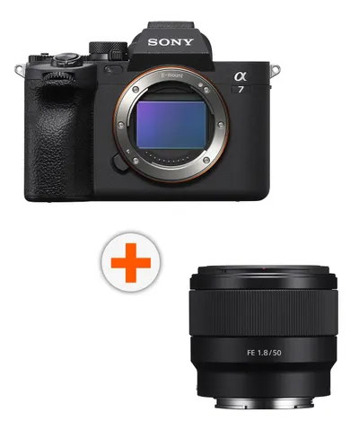 Aparat foto Sony - Alpha A7 IV + Obektiv Sony FE 50mm f/1.8
