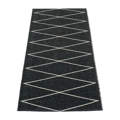 Covor tip traversă pentru interior și exterior negru 70x160 cm Max Black – Pappelina