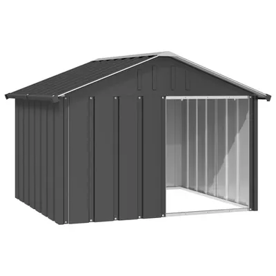 Gossi casa pentru caini antracit 116,5x103x81,5 cm otel galvanizat