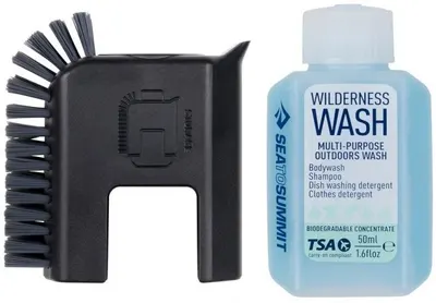Set de curățat vase Sea to Summit - Camp Kitchen Pot Scrubber and Soap