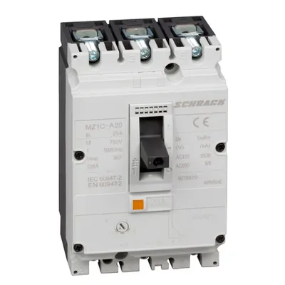 Intreruptor automat tip A, 3-poli, 36kA, 20A cu cl. rama