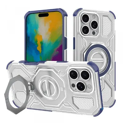 Husa pentru Apple iPhone 16 Pro Max, Techsuit, Carbon Shield Pro, Albastra