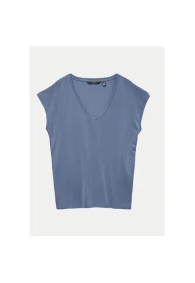 Tricou dama - 304785757 - Modal/Poliester - Albastru - Albastru