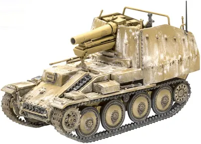 Model asamblat Revell Militar : Tancuri -Gun autopropulsat German Grille