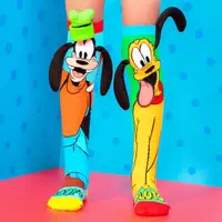 Șosete lungi colorate Madmia unisex fantasy Pluto & Goofy 3-5 ani