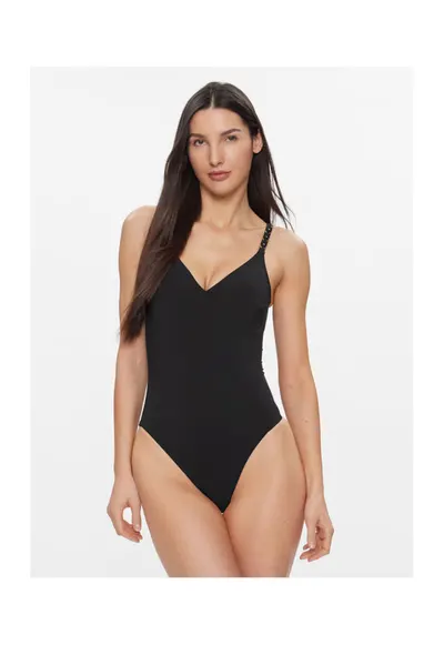 Costum de baie dama - 303562090 - Poliamida/Elastan - Negru - Negru