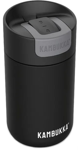 Cană termică Kambukka Olympus - Negru-smoala, 300 ml