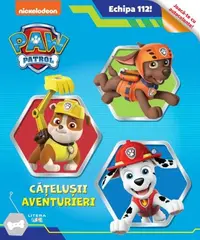 Patrula Cățelușilor. Echipa 112! Cățelușii aventurieri. Joacă-te cu autocolante - Paperback brosat - ***