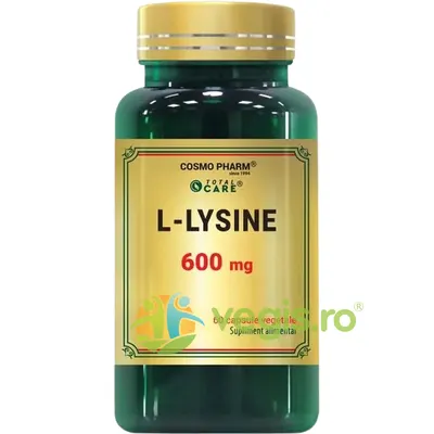 L-Lysine 600mg 60cps vegetale