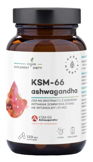 KSM-66 Ashwagandha, 200 mg, 120 capsule, Aura Herbals