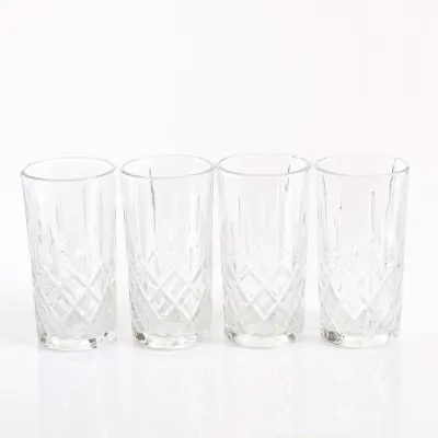 Set 4 pahare din sticla 300 ml