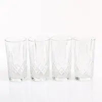 Set 4 pahare din sticla 300 ml
