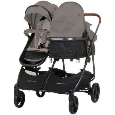 Carucior gemeni Chipolino Duo Smart 3 in 1 tiramisu