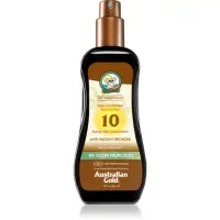 Australian Gold Spray Gel Sunscreen With Instant Bronzer spray protector pentru plajă cu efect autobronzant SPF 10 237 ml