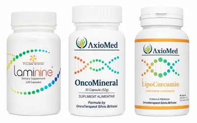 AxioMed Pachet Regenerare Totala – Laminine + Oncomineral + Lipocurcumin