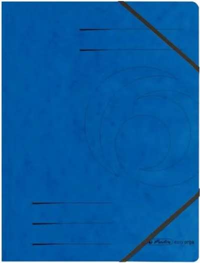 Dosar cu bandă elastică Herlitz - Quality, albastru