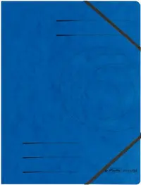 Dosar cu bandă elastică Herlitz - Quality, albastru