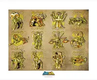 Art print ABYstyle Animation: Saint Seiya - Gold Signs (Limited Edition)