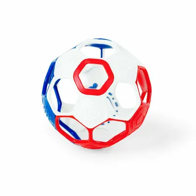 Jucarie zornaitoare, Oball, Pentru bebelusi, Cu orificii, Fara BPA, Multicolor