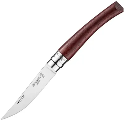 Cuțit pliabil pentru filetare pinel Les Effiles - Padouk, 8.5 cm, în cutie