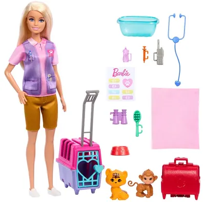 Set joc Barbie - Barbie veterinară, cu accesorii