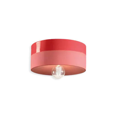 Plafoniera D.25 / Ceiling Lamp D.25 Deco Pi Finish Roc - Rosso Corallo C1793
