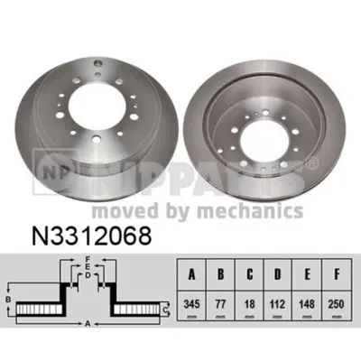 Disc frana NIPPARTS N3312068
