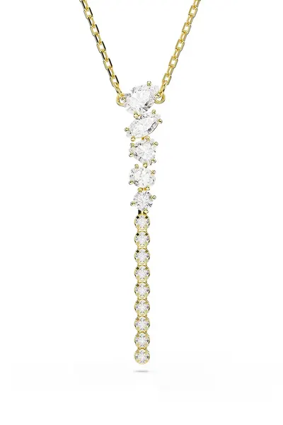 Swarovski lănțișor pentru femei placat cu aur zirconiu cubic MESMERA